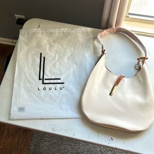 Loulu purse cream colored